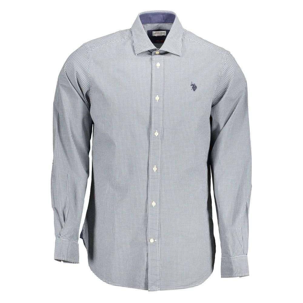 Light Blue Cotton Men Shirt