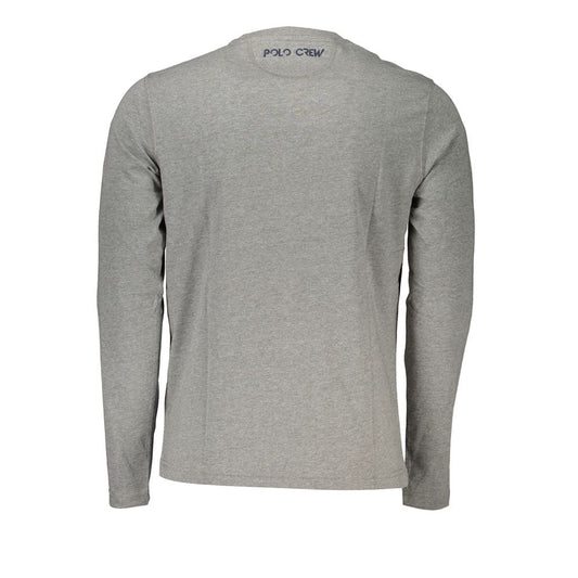 Elegant Long-Sleeved Crew Neck Tee