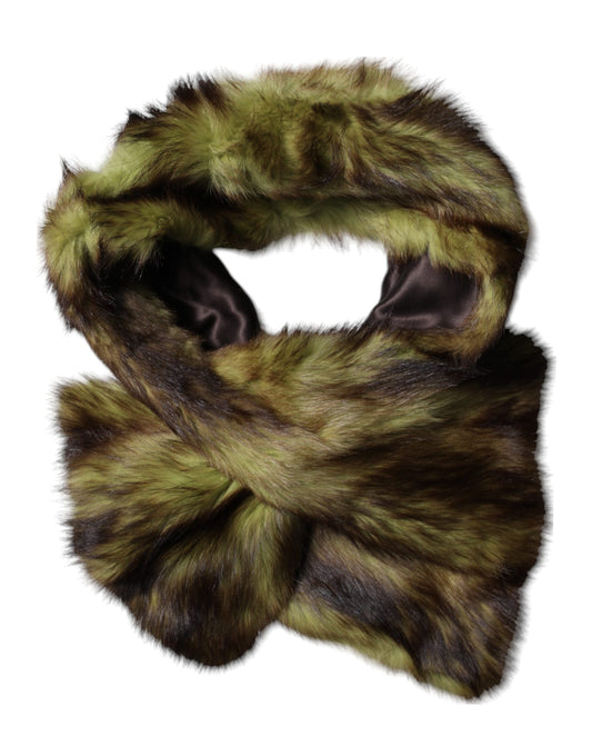 Multicolor Fur Shawl Neck Wrap Cover Collar Scarf