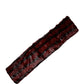 Black Red Stripe Fur Shawl Neck Wrap Scarf