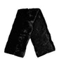 Black Fur Shawl Neck Wrap Cover Collar Scarf