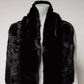 Black Fur Shawl Neck Wrap Cover Collar Scarf