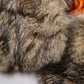 Brown Fur Shoulder Collar Neck Wrap Scarf