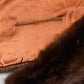 Black Brown Stripe Fur Shawl Wrap Scarf