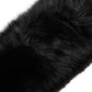 Black Fur Shoulder Collar Wrap Shawl Scarf