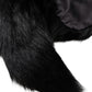 Black Fox Fur Neck Wrap Warmer Winter Scarf