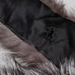 Gray Fox Fur Neck Wrap Warmer Winter Scarf