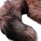 Pink Frost Fox Fur Neck Warmer Winter Scarf