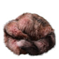 Pink Frost Fox Fur Neck Warmer Winter Scarf