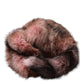 Pink Frost Fox Fur Neck Warmer Winter Scarf