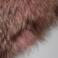 Pink Frost Fox Fur Neck Warmer Winter Scarf