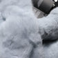 Powder Blue Mink Fur Neck Warmer Scarf