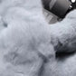 Powder Blue Mink Fur Neck Warmer Scarf