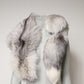 White Fox Fur Neck Wrap Warmer Winter Scarf