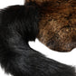Brown Red Fox Fur Neck Warmer Winter Scarf