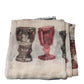 Multicolor Glass Cashmere Foulard Scarf