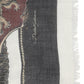 Multicolor Printed Cashmere Foulard Scarf