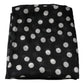 Black White Polka Dots Fringes Wrap Scarf