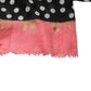 Black White Polka Dots Fringes Wrap Scarf