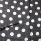 Black White Polka Dots Fringes Wrap Scarf