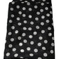 Black White Polka Dots Fringes Wrap Scarf