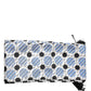 White Blue Polka Dotted Silk Skinny Scarf