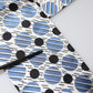 White Blue Polka Dotted Silk Skinny Scarf