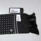 Black White Polka Dotted Silk Skinny Fringes Scarf