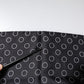 Black Circles Silk Fringes Shawl Wrap Scarf