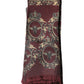 Bordeaux Printed Silk Neck Wrap Shawl Scarf