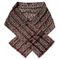 Bordeaux Printed Silk Neck Wrap Shawl Scarf