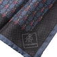 Dark Blue Beetle Square Handkerchief Scarf