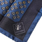 Blue Lady Bug Silk Square Handkerchief Scarf