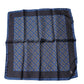 Blue Lady Bug Silk Square Handkerchief Scarf