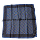 Blue Lady Bug Silk Square Handkerchief Scarf