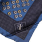 Blue Lady Bug Silk Square Handkerchief Scarf