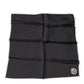 Black Crown Logo Square Handkerchief Scarf