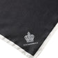Black Crown Logo Square Handkerchief Scarf