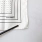 White Polka Dots Square Handkerchief Scarf