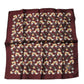 Maroon Oranges Silk Square Handkerchief Scarf