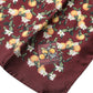 Maroon Oranges Silk Square Handkerchief Scarf