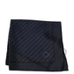 Dark Blue Fantasy Square Handkerchief Scarf