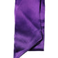 Purple Satin Silk Skinny Neck Foulard Scarf