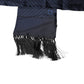 Dark Blue Fantasy Fringes Neck Wrap Scarf