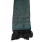Dark Green Fantasy Fringes Neck Wrap Scarf