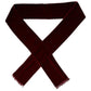 Maroon Silk Fringes Skinny Neck Wrap Scarf