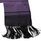 Purple Fantasy Silk Fringes Neck Wrap Scarf