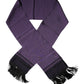 Purple Fantasy Silk Fringes Neck Wrap Scarf