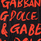 Black Red Logo Print Cotton Beach Towel