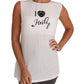 Elegant White Silk Sleeveless Top with Lace Detail